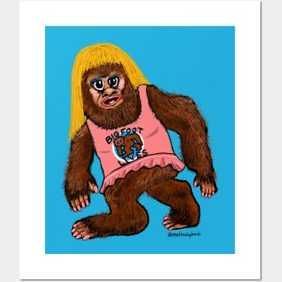 Bigfoot in Drag Posters and Art